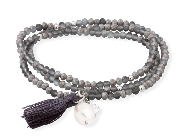 Pulsera ZEN GRAFITO  con perla