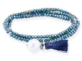 Pulsera ZEN AZUL LONDON con perla