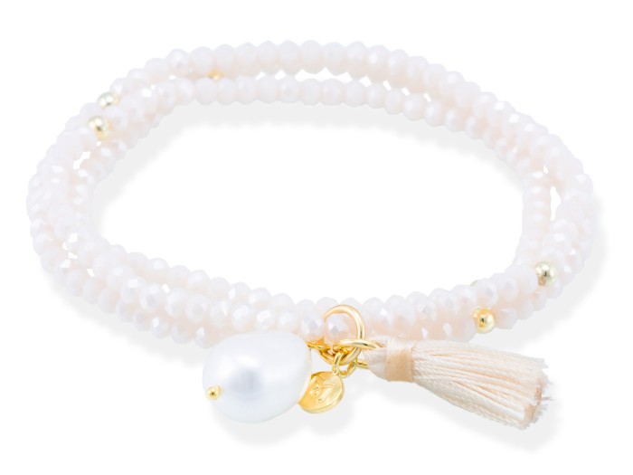 Pulsera ZEN NUDE con perla