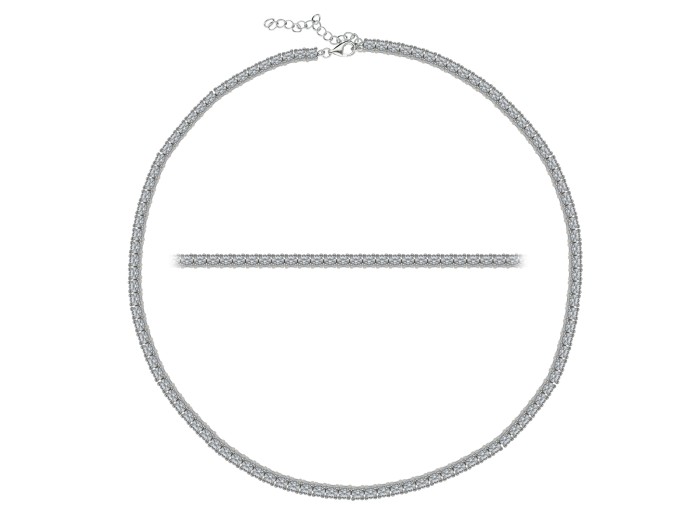 Halskette RIVIERE  in silber