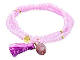 Pulsera ZEN LILA con piedra natural