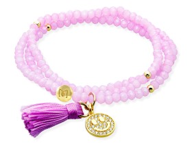 Pulsera ZEN LILA con Smile