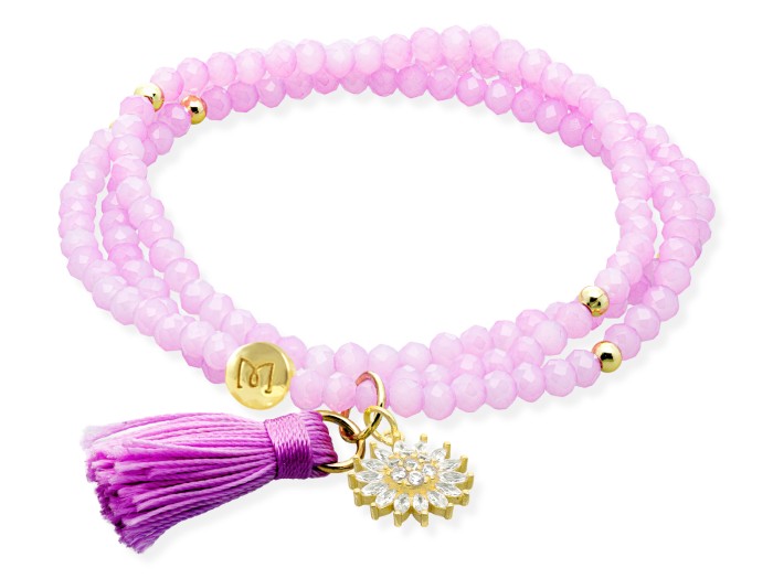 Bracelet ZEN LILA mit Sonne