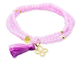 Bracelet ZEN LILA with lucky clover