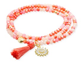 Bracelet ZEN PEACH mit Sonne