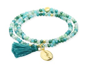 Bracelet ZEN MINT with Virgen Milagrosa