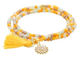 Bracelet ZEN SENF mit Sonne
