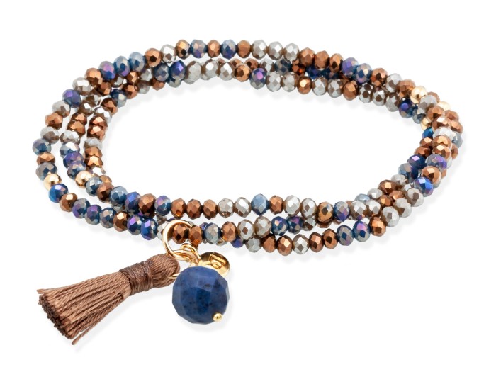 Pulsera ZEN CHOCOLATE con piedra natural