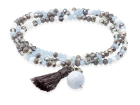 Bracelet ZEN ICE BLUE mit Edelstein