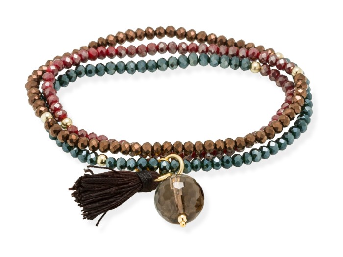 Armband ZEN mehrfarbig in silber vergoldet