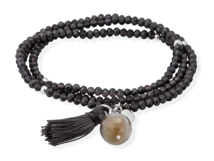 Pulsera ZEN ANTRACITA con piedra natural