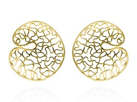 Pendientes de plata aro grande HIGH LINE