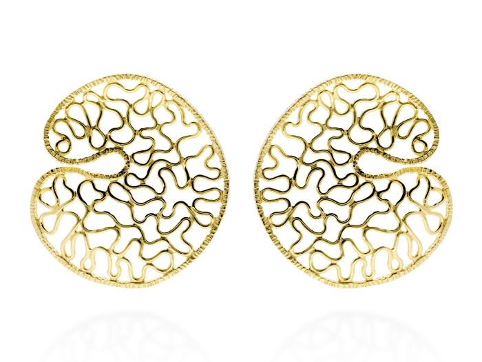 Pendientes de plata aro grande HIGH LINE