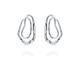 Pendientes de plata aro GUGGENHEIM