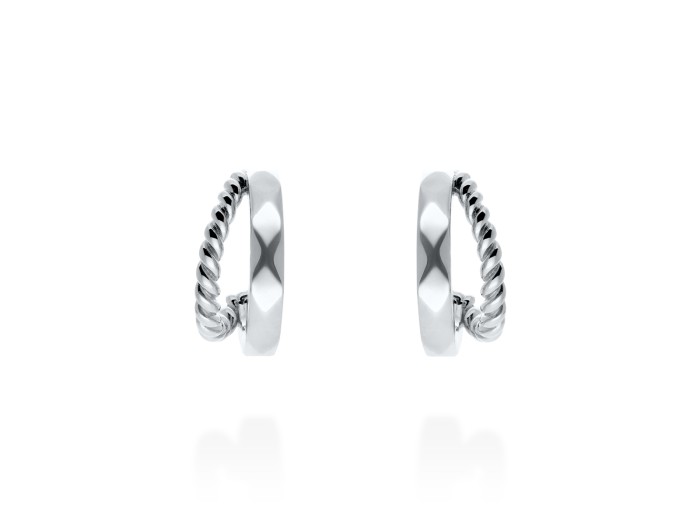 Ohrringe 5 th liso in silber