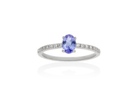 Ring   in 18kt Weißgold und Diamanten