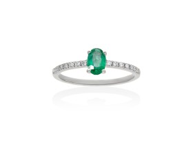 Ring   in 18kt Weißgold und Diamanten