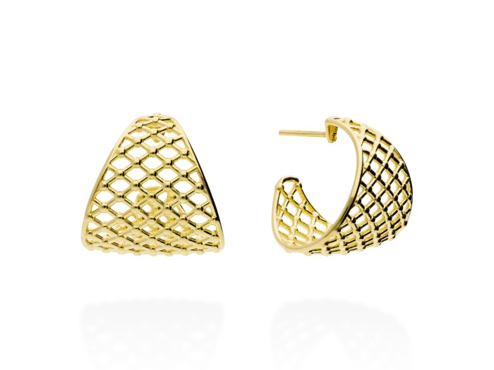 Pendientes de plata aro STEINWAY