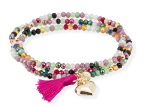 Bracelet ZEN Pink in rose silver