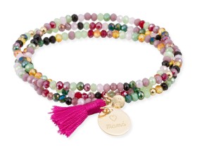 Bracelet ZEN Pink in rose silver