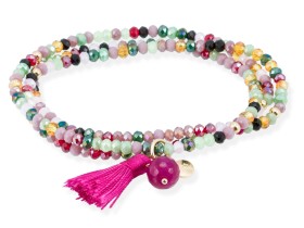 Bracelet ZEN Pink in rose silver