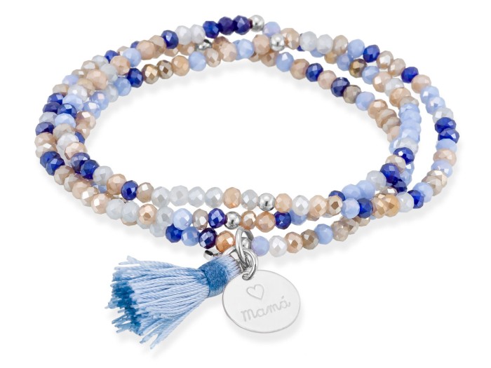 Pulsera ZEN MIKONOS con chapa mamá