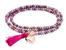 Pulsera ZEN Rosa en plata rosa