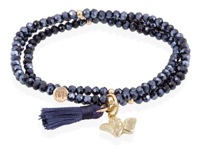 Bracelet ZEN NIGHT BLUE with angel