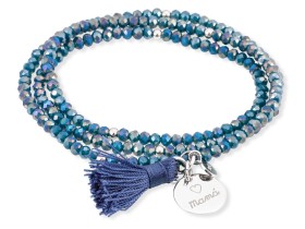 Bracelet ZEN Blue in silver