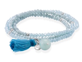 Armband ZEN Blau in silber