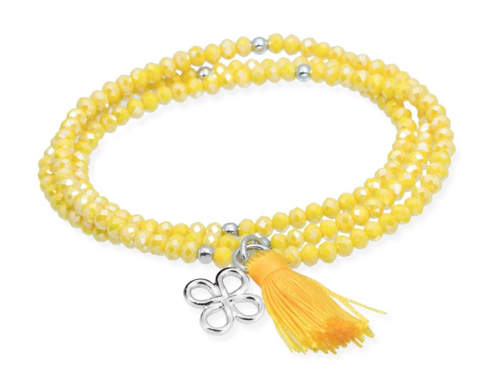 Bracelet ZEN Yellow in silver