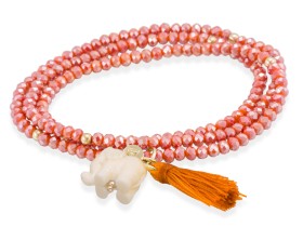 Armband ZEN Koralle in silber rose vergoldet