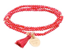 Bracelet ZEN KORALLE mit medal
