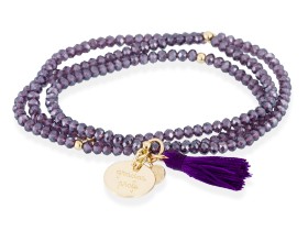 Bracelet ZEN Purple in rose Silver