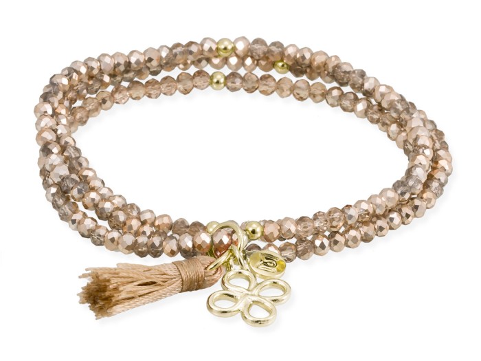 Pulsera ZEN ORO con trébol