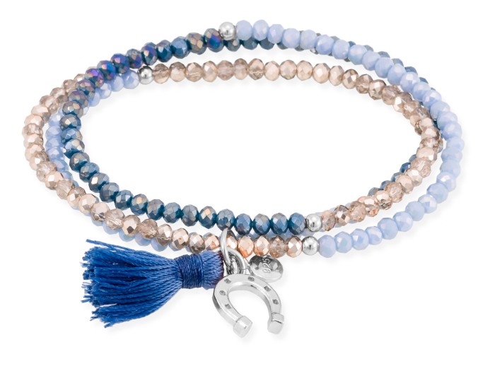 Bracelet ZEN Blue in rose silver