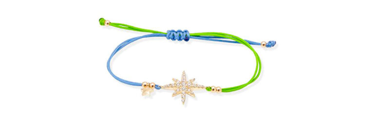 Pulsera Stela en plata dorada
